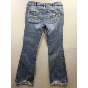 Silver‎ Jeans Aiko Womens Blue Bootcut Mid Rise Denim 32x32